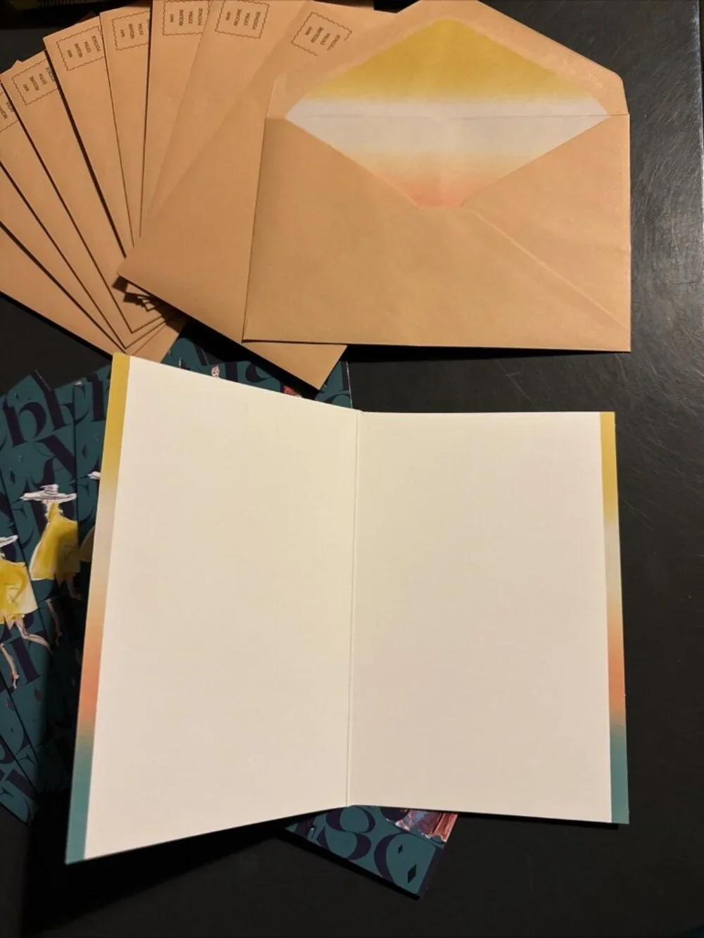 Christian Lacroix Thank you Stationary set 4x6 9 NOTECARDS 10 ENVELOPES LEFT